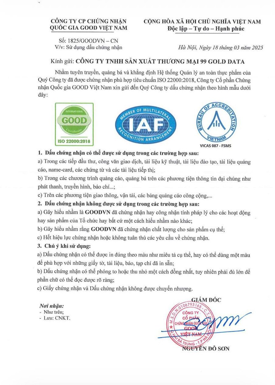 Mark usage authorisation letter